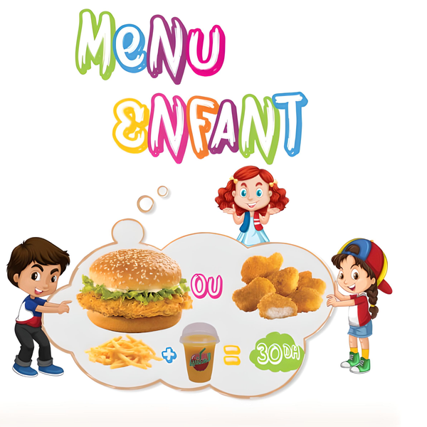 Menu Enfant Nuggets Frites Jus D'orange