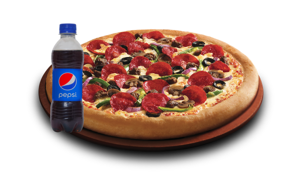 1 Pizza Individuelle + Bouteille de Soda 33cl