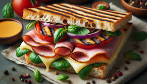 panini charcuterie au fromage rouge