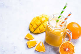 jus de mangue + fruit secs