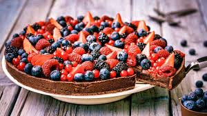 tarte au chocolat ruban rouge