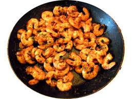 plat crevettes au sate