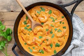 plat crevettes au curry