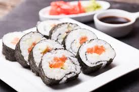 sushi sesame saumon