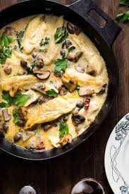 plat poulet creme champignon