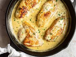 filet de poulet grille a la crème