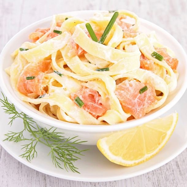 tagliatelle saumon